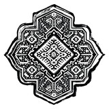 Fototapeta Na sufit - Ethnic vector geo seamless pattern