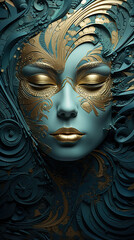 Wall Mural - A close up of a woman
