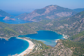 Wall Mural - Aerial view of Oludeniz (Blue Lagoon) from the Lycian Way.