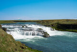 Fototapeta Tęcza - The beautiful waterfall of Ægissíðufoss in Ytri-Rangá, Iceland