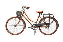Dutch Bicycle From Different Views. Png Isolated On Transparent Background. 3D Render