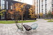 © Angelov - recreation area in the yard of a modern house.