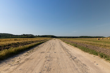 Wall Mural - Rural road for cars and transport