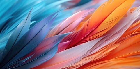 Wall Mural - Abstract Plumage, generative ai