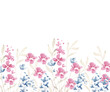 © Choirun Nisa - Wild Watercolor Flower Meadow Background