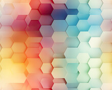 Beautiful Geometric Colored Gradient, Seamless And Tiled