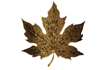 Poster - maple leave golden