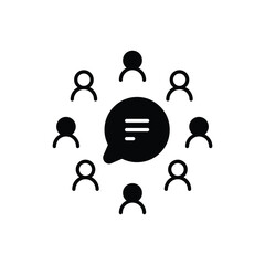 Communication icon vector stock illustration.