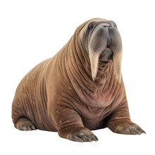 Walrus Isolated On Transparent Background Cutout