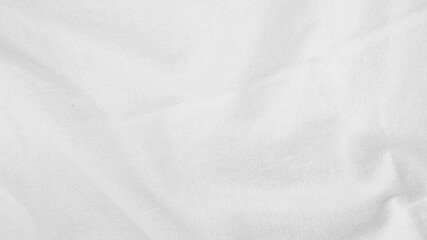 Poster - Organic Fabric cotton backdrop White linen canvas crumpled natural cotton fabric Natural handmade linen top view background  organic Eco textiles White Fabric linen texture