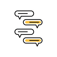 Communication icon vector stock illustration.