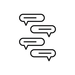 Communication icon vector stock illustration.