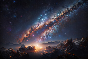 Wall Mural - colorful space galaxy cloud nebula. stary night cosmos. universe science astronomy. supernova backgr