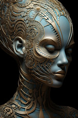 Wall Mural - A close up of a woman