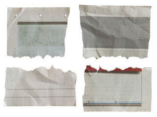 torn newspaper paper for using as text background
