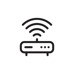 Router vector icon. Router flat sign design. Router distance symbol pictogram. UX UI icon