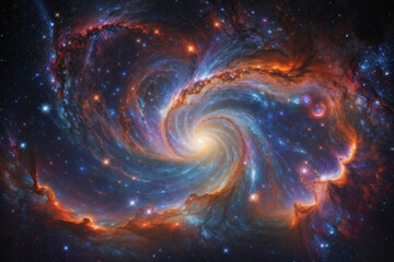 Wall Mural - colorful space galaxy cloud nebula. stary night cosmos. universe science astronomy. supernova backgr