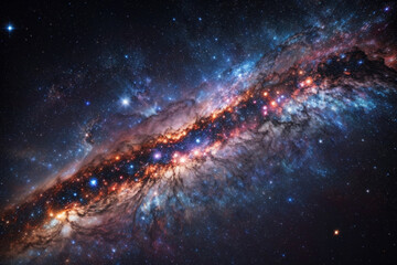 Wall Mural - colorful space galaxy cloud nebula. stary night cosmos. universe science astronomy. supernova backgr