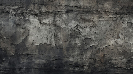 Wall Mural - Dark deteriorated cement wall texture for the background. Generative ai.