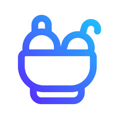 Poster - salad bowl gradient icon