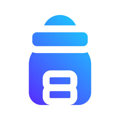 Sticker - tip jar gradient fill icon