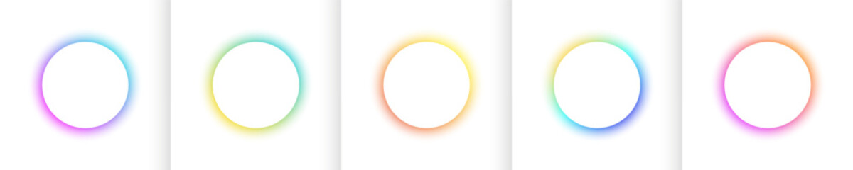 gradient glow. light rounds, pastel pink, orange and blue colors, 3d soft shapes, geometric space. l