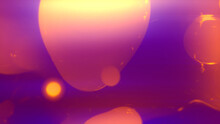 Orange And Pink Slime Soft Liquid From Alien Planet - Abstract 3D Rendering