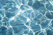 Cleary blue water surface which is reflected with sunlight. Abstract texture photo, close-up.
