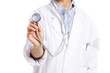 © View Stock - The young woman doctor with a stethoscope