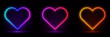 3d render, blue neon heart frame, heart shape, empty space, ultraviolet light, 80's retro style, fashion show stage, abstract background, illuminate frame design. Abstract cosmic vibrant hearts backdr