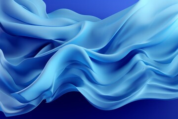 Wall Mural - Abstract blue wavy background. 3d rendering, 3d illustration.