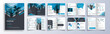 © Pixart Studio - Multipage company profile business brochure design layout, Corporate brochure editable template with cover page, minimalist A4 16 pages brochure design with modern concept