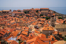 Red Clay Roofs In The Old Town Of Dubrovnik, Croatia