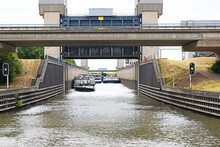 The Prince Bernhard Locks Regulate Water Levels Between The Amsterdam - Rhine Canal And The River Waal