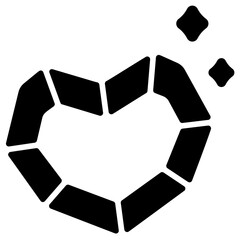 Poster - gem glyph icon