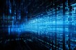 © Lumos Maxima - Blue digital binary data on computer screen background