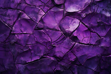 Abstract Purple Cracked Rock Background