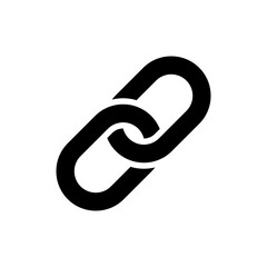 Leinwandbilder - Link icon, attach link chain icon . internet url icon symbol . connection, attachment, connect, hyperlink icons button	
