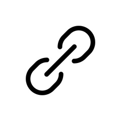 Leinwandbilder - Link icon, attach link chain icon . internet url icon symbol . connection, attachment, connect, hyperlink icons button	
