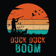Duck Hunting T Shirt Design, Outdoor Hunting, Wildlife, Hunters man, Bow Hunters, Vintage T Shirt Design