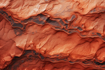Wall Mural - surface of the planet mars. generative ai