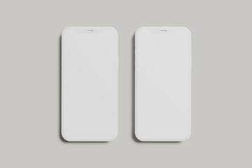 Poster - smartphone clay mockup