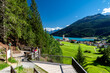 Quelle der Etsch nahe des Reschensee in Südtirol, Italien