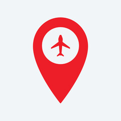 vector airport location pin
