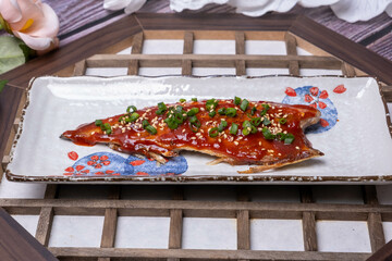 Korean food meal table setting