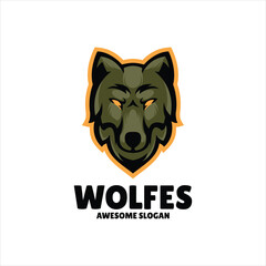 Sticker - Wolf mascot illustration logo design