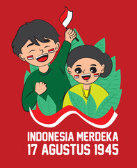 17 agustus template background for indonesia independence day