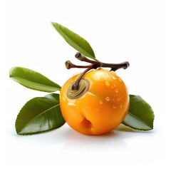 loquat isolated on whitebackground