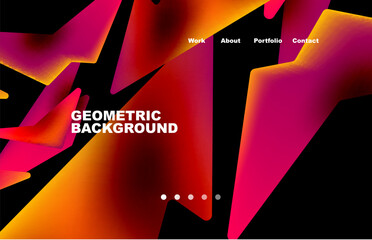 broken pieces abstract background. trendy background for your landing page design, concept of web pa