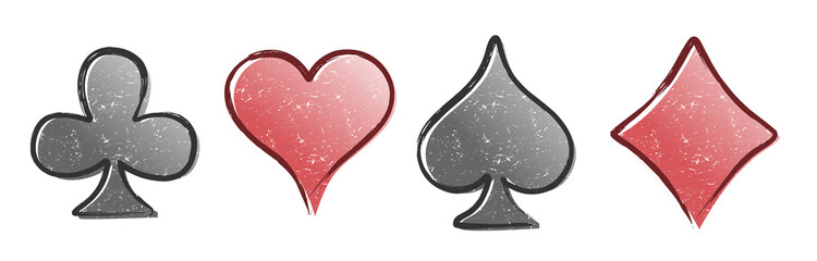 The set of Symbols a playing cards. 